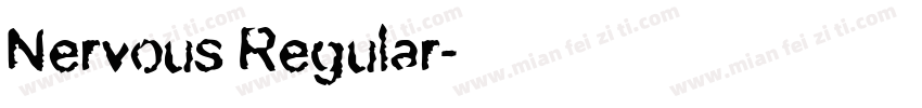 Nervous Regular字体转换